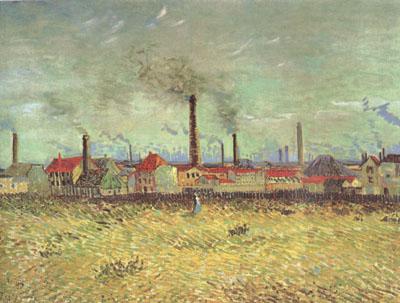 Vincent Van Gogh Factories at Asnieres Seen from the Quai de Clichy (nn04) France oil painting art